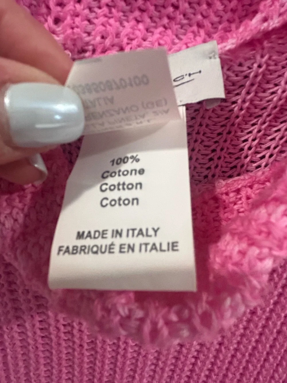 Ploumanac'h Ribbed Mini Knit Sleeveless Sweater in Pink, Small